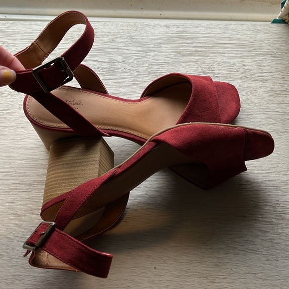 Universal threads rust chunky heels New 9.5! Suede like - Picture 9 of 12